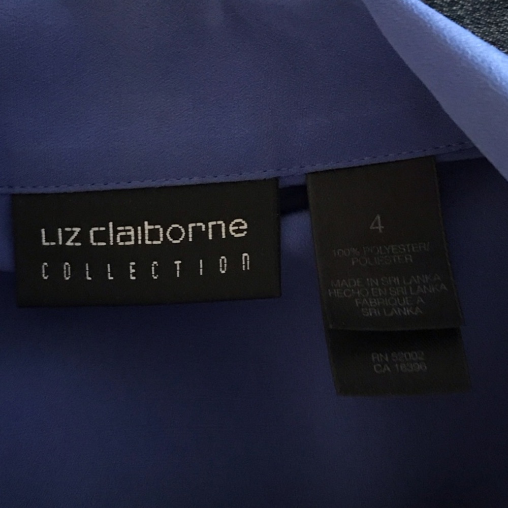 Liz Claiborne Royal Blue Button-Down Shirt - Picture 2 of 6